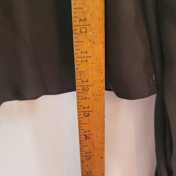 Boohoo- NWT- Black- puff sleeve blouse- size 8 - Picture 5 of 7